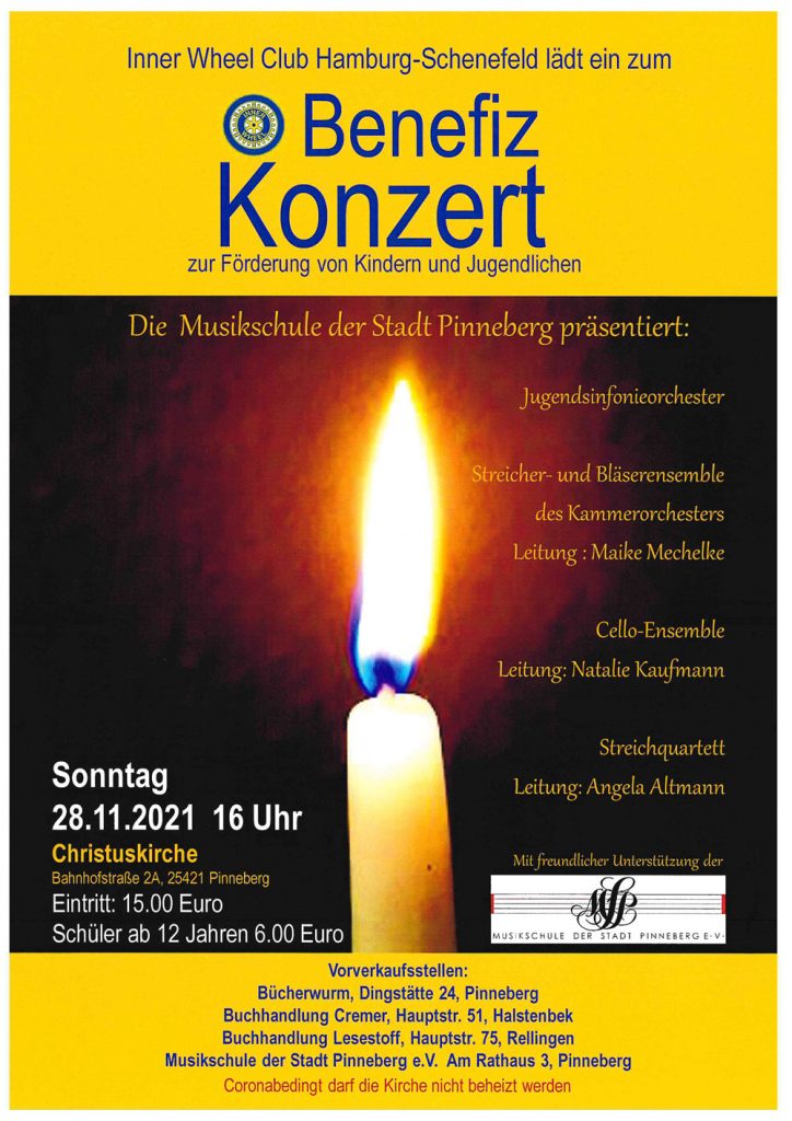 Musikschule Pinneberg Benefizkonzert am 28.11.2021