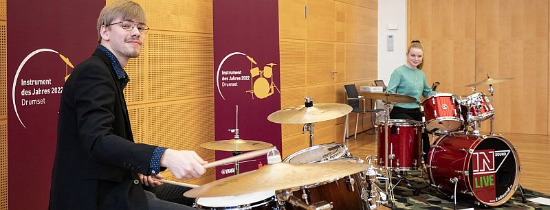 Lernen Sie Schlagzeug spielen in der Musikschule Pinneberg. 