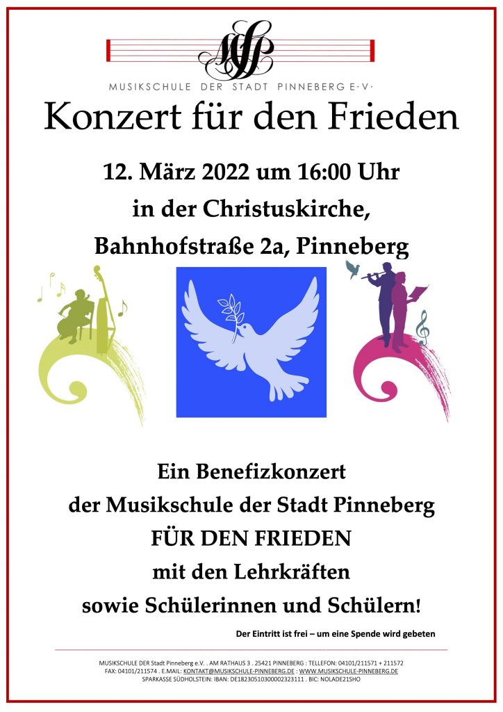 Konzert für den Frieden in Pinneberg.