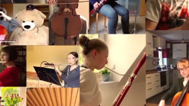 Orchester Europahymne (1), „drei Orchester – ein Auftritt“